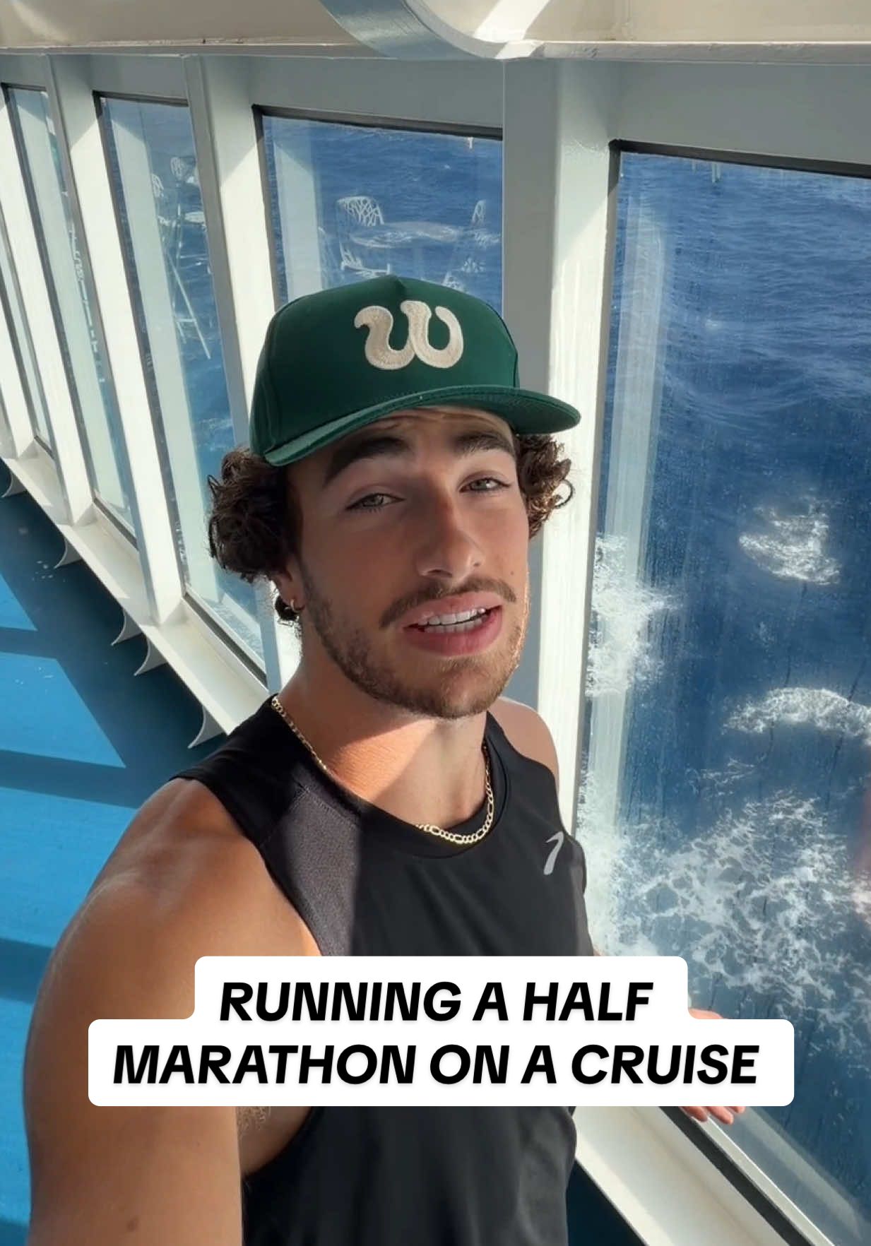 TikTok post by @embibas for Strava. Caption reads: My @Strava was so confused 🤣 Run a half marathon....