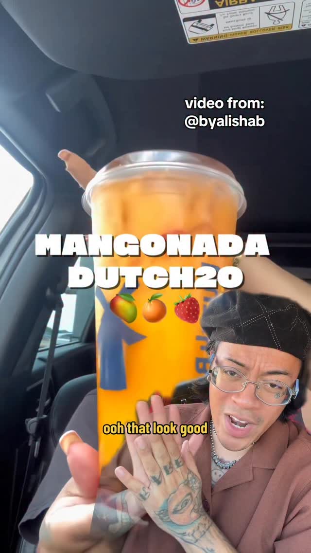 Instagram post by @hungry4munchies for Dutch Bros Coffee. Caption reads: Trying a Dutch2O from @dutchbroscoffee.