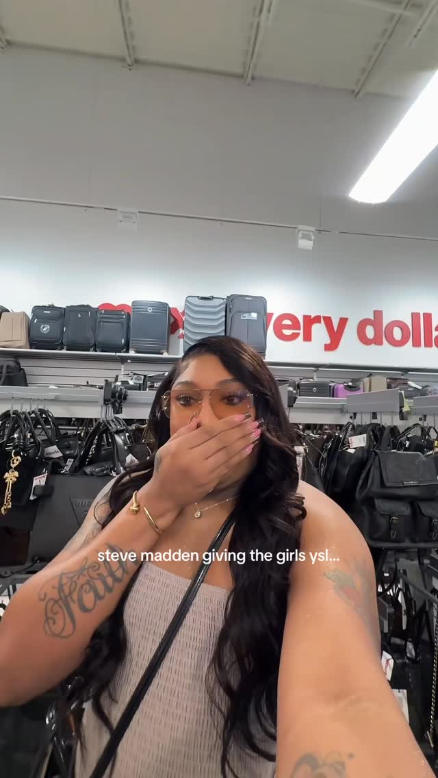 Instagram post by @doseofkasandra for Steve Madden. Caption reads: @stevemadden can yall like send me EVERY color....