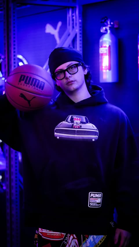 Instagram post by @gradyferrick for Champs Sports. Caption reads: Puma and Champs got me right during All Star....