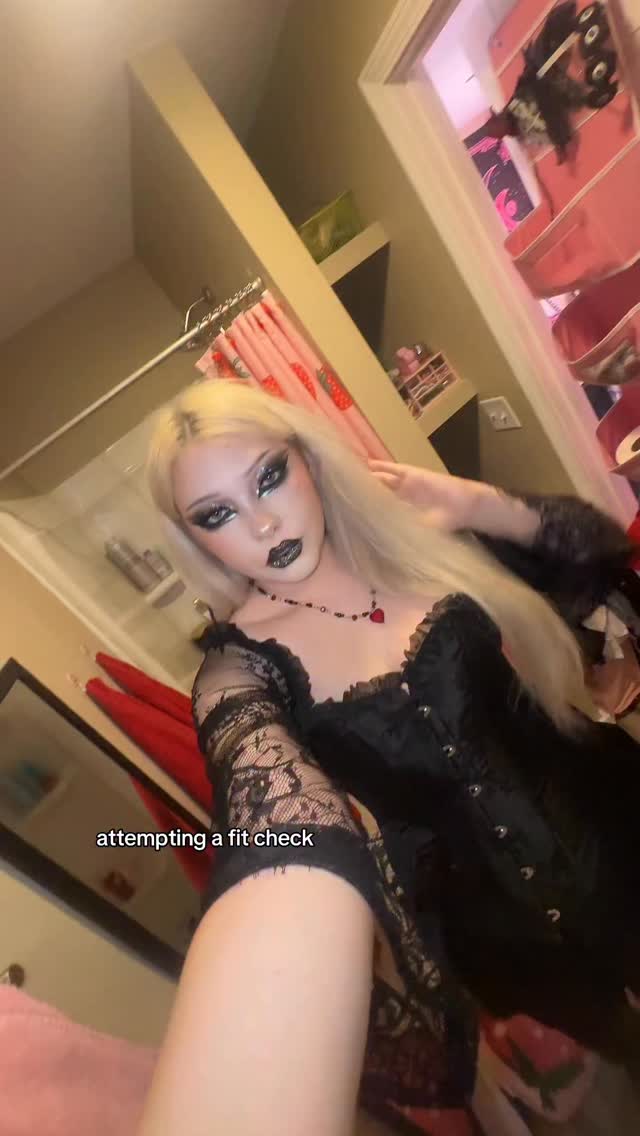 Instagram post by @autumnmarysol for Demonia Shoes. Caption reads: usually just post makeup vids ok 💔 shoes are....