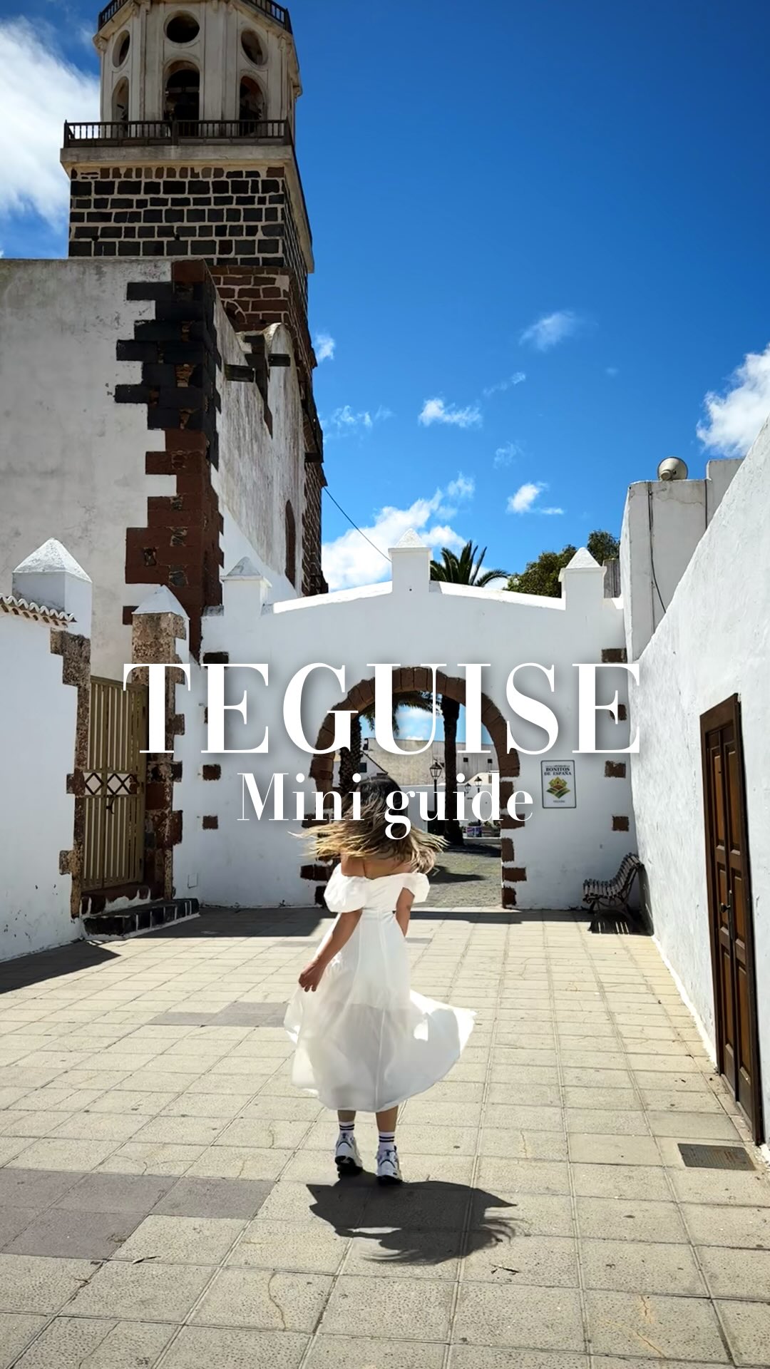 Instagram post by @melissadestinationreal for Girls LOVE Travel®. Caption reads: Miniguide below ⬇️

Teguise is the oldest town in....