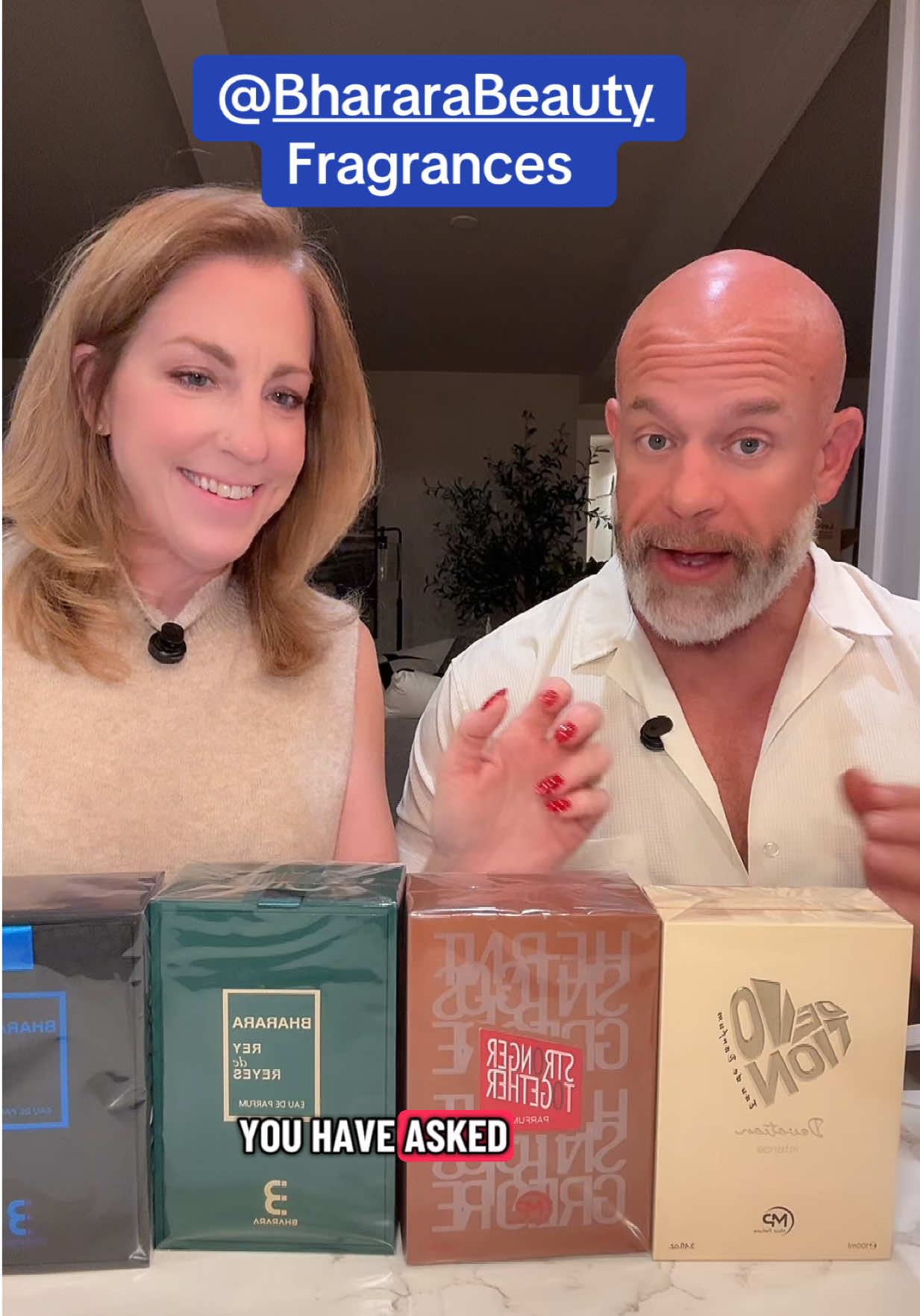 TikTok post by @mrandmrssniff for Bharara Beauty. Caption reads: [...] of the offerings from brands like @Bharara....