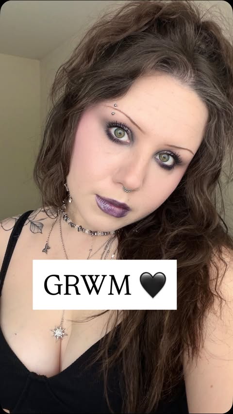 Instagram post by @halle.sparkles for Danessa Myricks Beauty. Caption reads: grwm!! 💜🫒🖤 products: @danessamyricksbeauty....