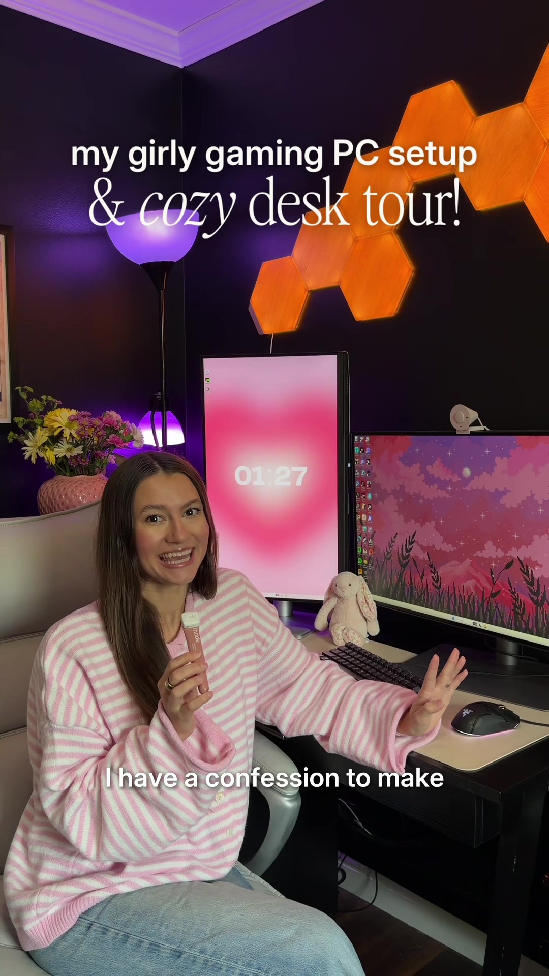 TikTok post by @juliakcrist for Newegg. Caption reads: [...] 💫 prebuilt pc we ordered in 2022 from....