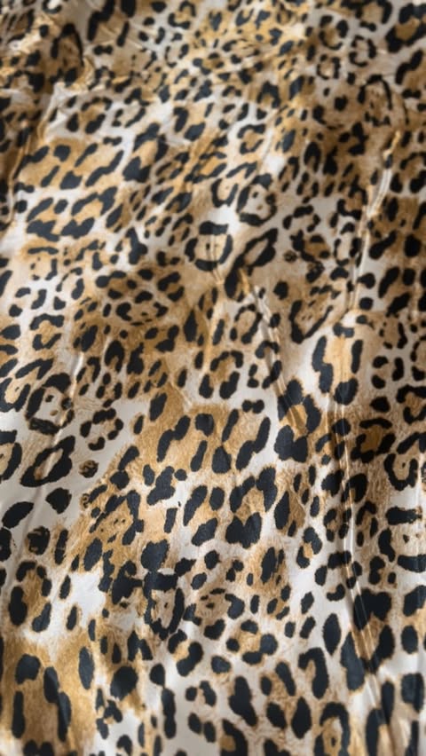 Instagram post by @krame_explore for Juicy Couture. Caption reads: Got this @JuicyCoutureHome Monica Leopard Satin....