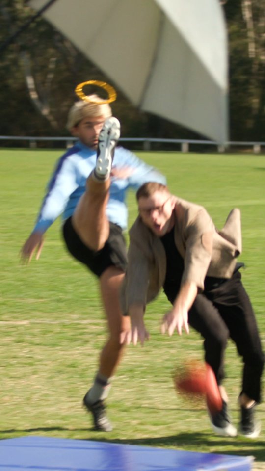 Instagram post by @7afl for TOYOTA. Caption reads: Some of the requests Heath gets to reenact his....