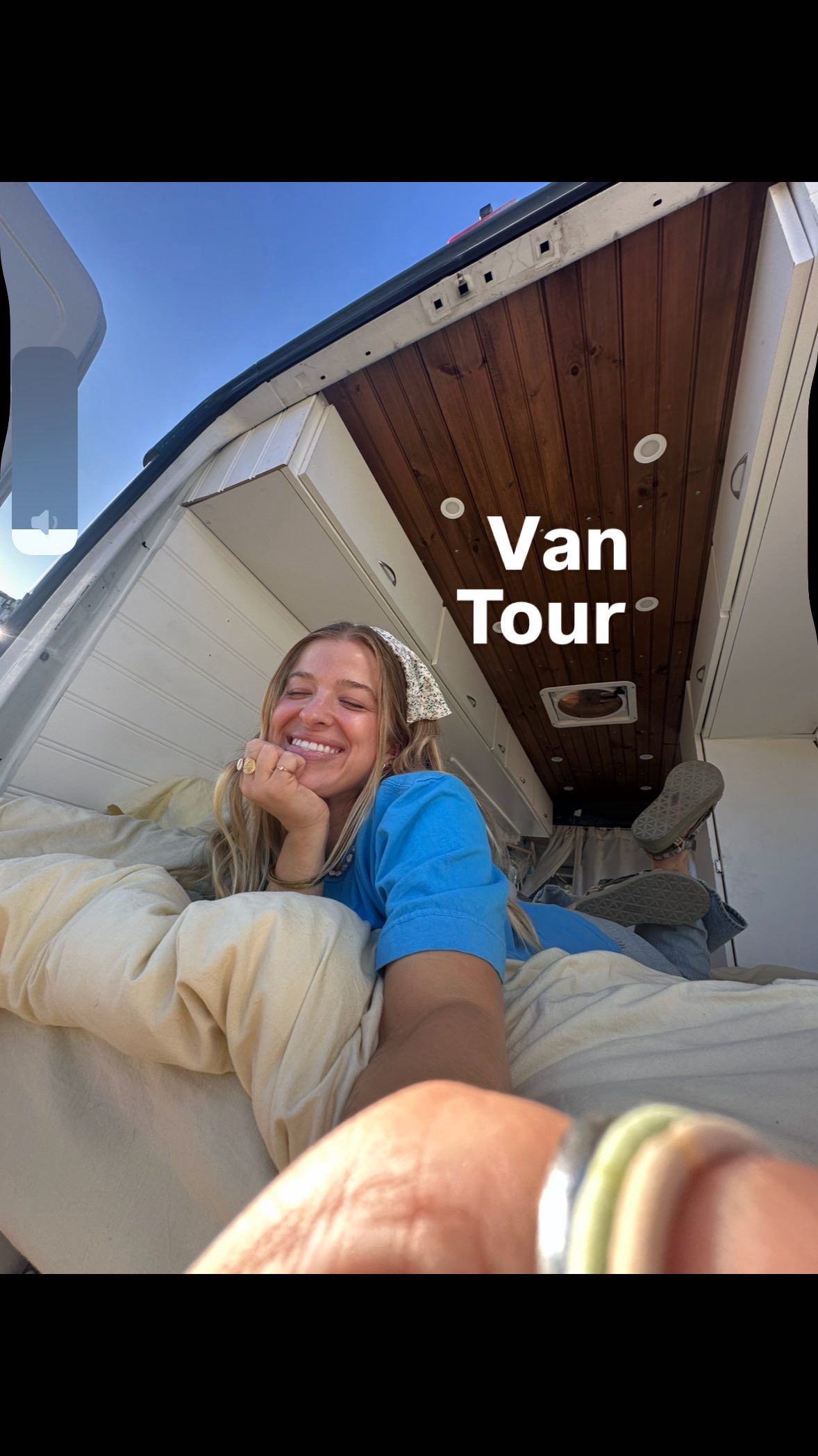 Instagram post by @samandkellysvan for Battle Born Batteries. Caption reads: introducing ✨BlueBird✨ 🩵🦋🐬🕊️🚙

named after....