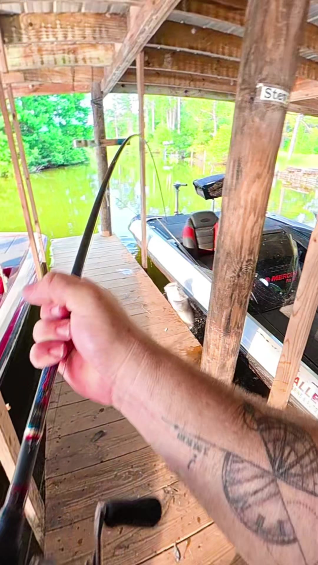 TikTok post by @b_blandfishing for Beyond Braid. Caption reads: [...] #fishingvideos @Pride Fishing Rods @Beyond....