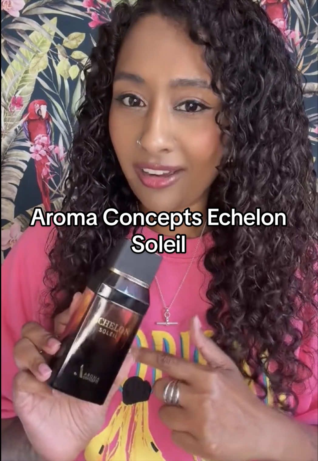 TikTok post by @hematalksperfume for Aroma Concepts. Caption reads: Echelon Soleil by Aroma Concepts ☀️ The perfect....