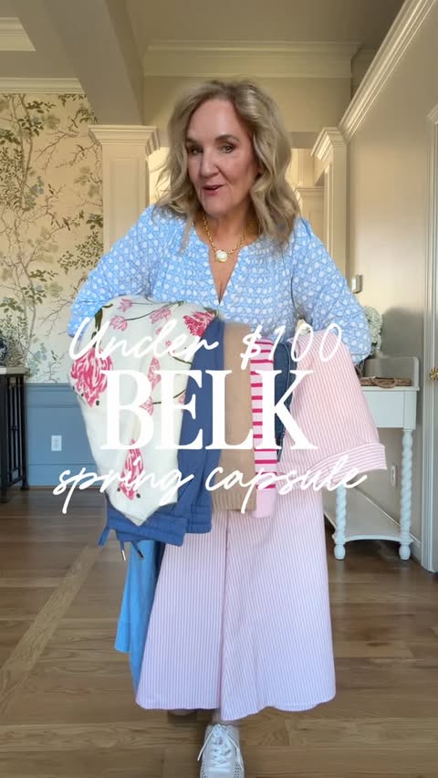 Instagram post by @sweetfringebenefits for Belk. Caption reads: Comment SHOP and I’ll dm you the links! @belk is....
