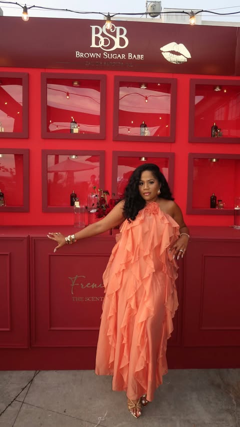 Instagram post by @mothediva for Macy's. Caption reads: [...] the weekend! 💛 The orange dress is from....