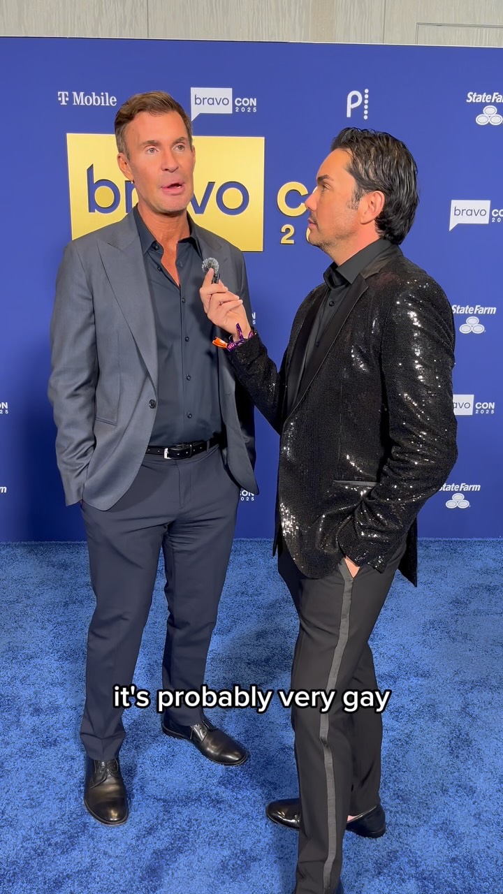 Instagram post by @anthonyramosah for GLAAD. Caption reads: Jeff Lewis is coming back to @bravotv and we asked....