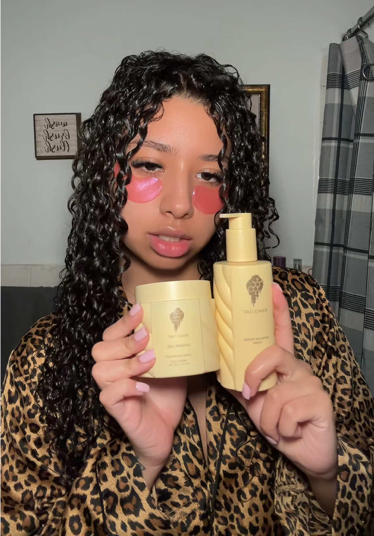 TikTok post by @earth2alyy for BounceCurl. Caption reads: new curl combo 🫧 @BounceCurl Discount code:....