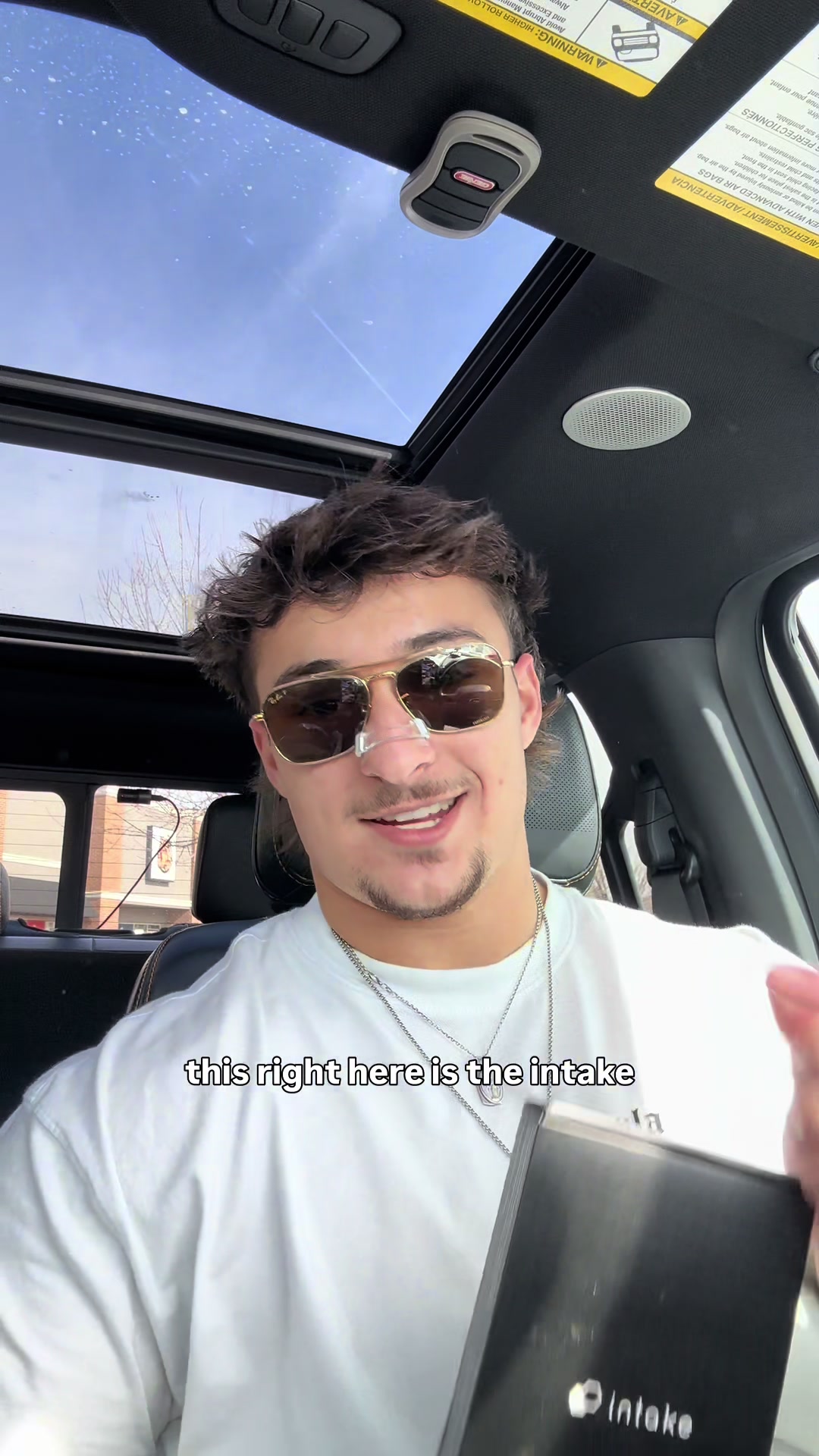 TikTok post by @p.c.yost for Intake Breathing. Caption reads: @Intake Breathing - CODE PCYOST #pcyost [...].