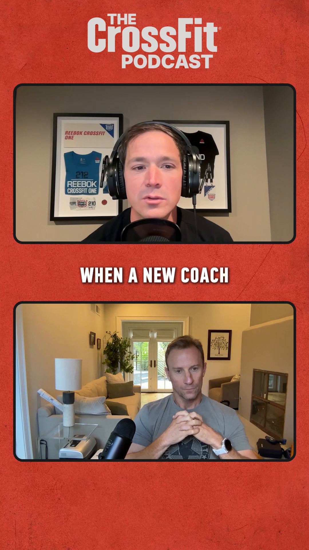 Instagram post by @jameshobart for CrossFit. Caption reads: CrossFit CEO Don Faul and Affiliate Council Chair....