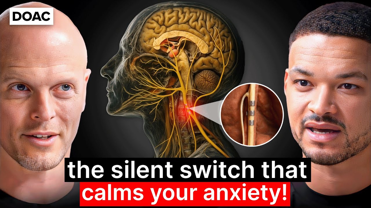 YouTube post by @TheDiaryOfACEO for BON CHARGE. Caption reads: Tim Ferriss: The Hidden Nerve That Controls....