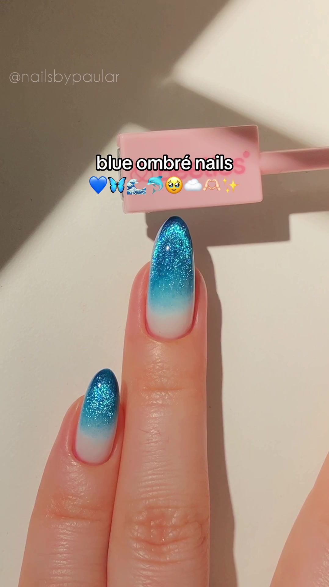 TikTok post by @nailsbypaular for BeetlesGelPolish. Caption reads: [...] attention! <3 — using: • @BeetlesGelPolish....
