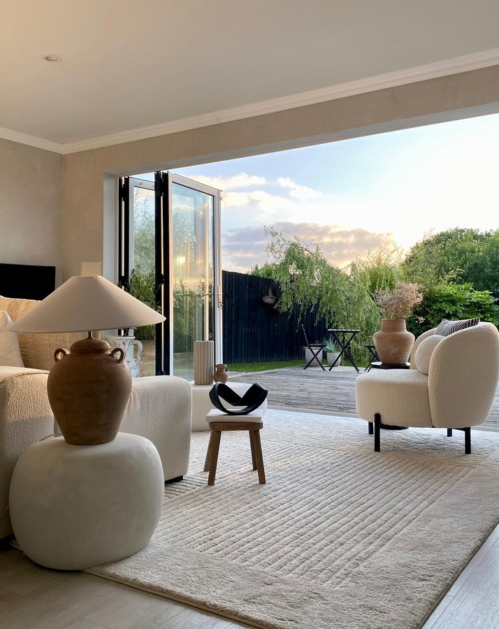 Instagram post by @home_with_candy_sky for Acanva. Caption reads: Capturing the evening light because it’s just....