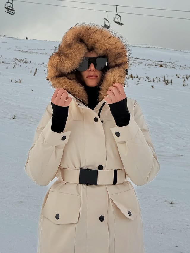 Instagram post by @_mihremutlu_ for Ipekyol. Caption reads: ❄️Snowy, but stylish✨ @ipekyoltr . . . reklam.