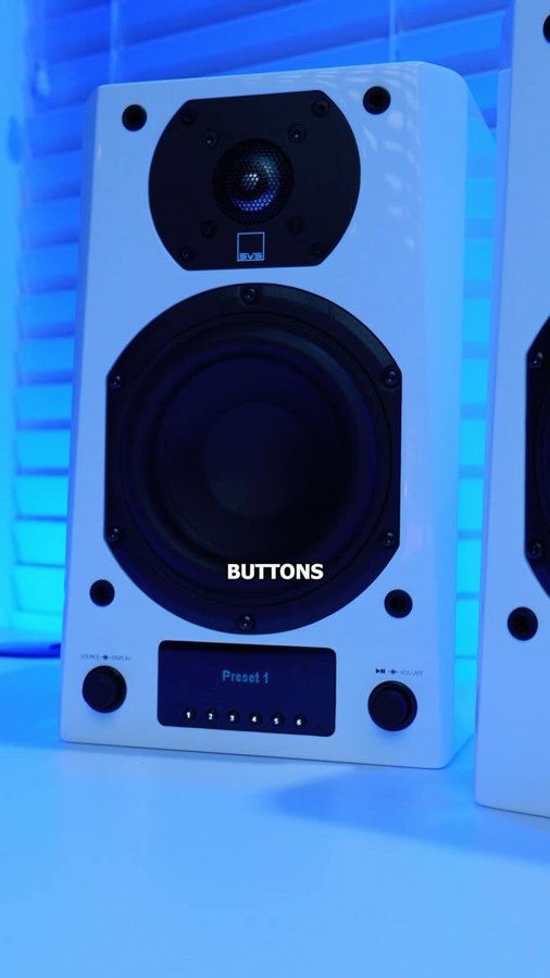 Instagram post by @kw29tv for SVS. Caption reads: Best Premium Desk Accessories 🔥 @svs_sound....