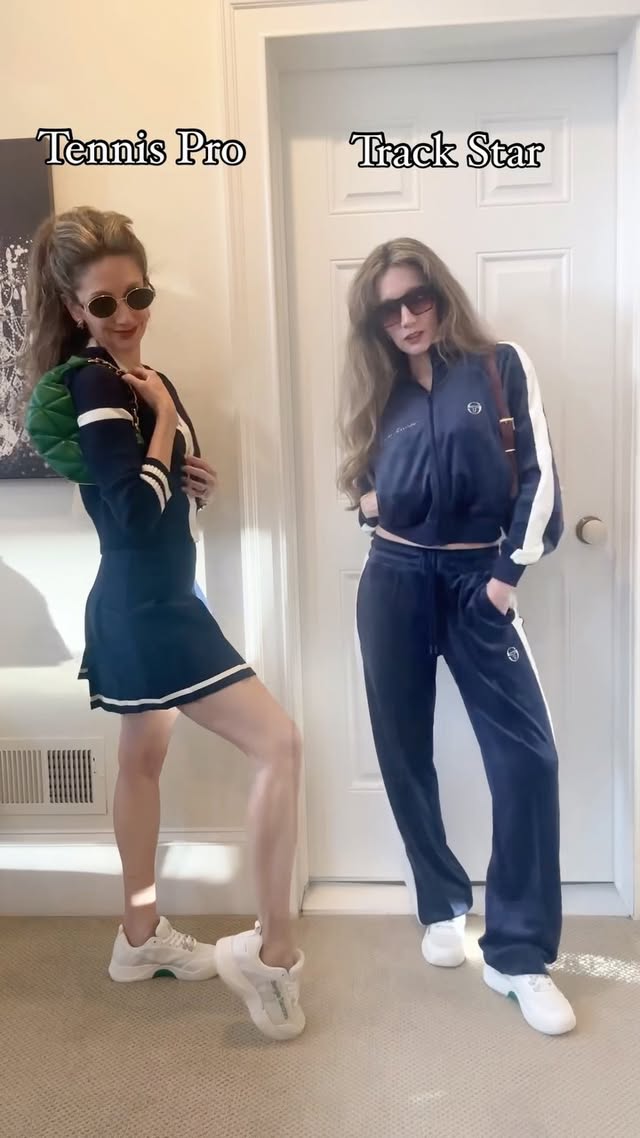 Instagram post by @zibalennox for Sergio Tacchini. Caption reads: [...] How cute are these head to toe....