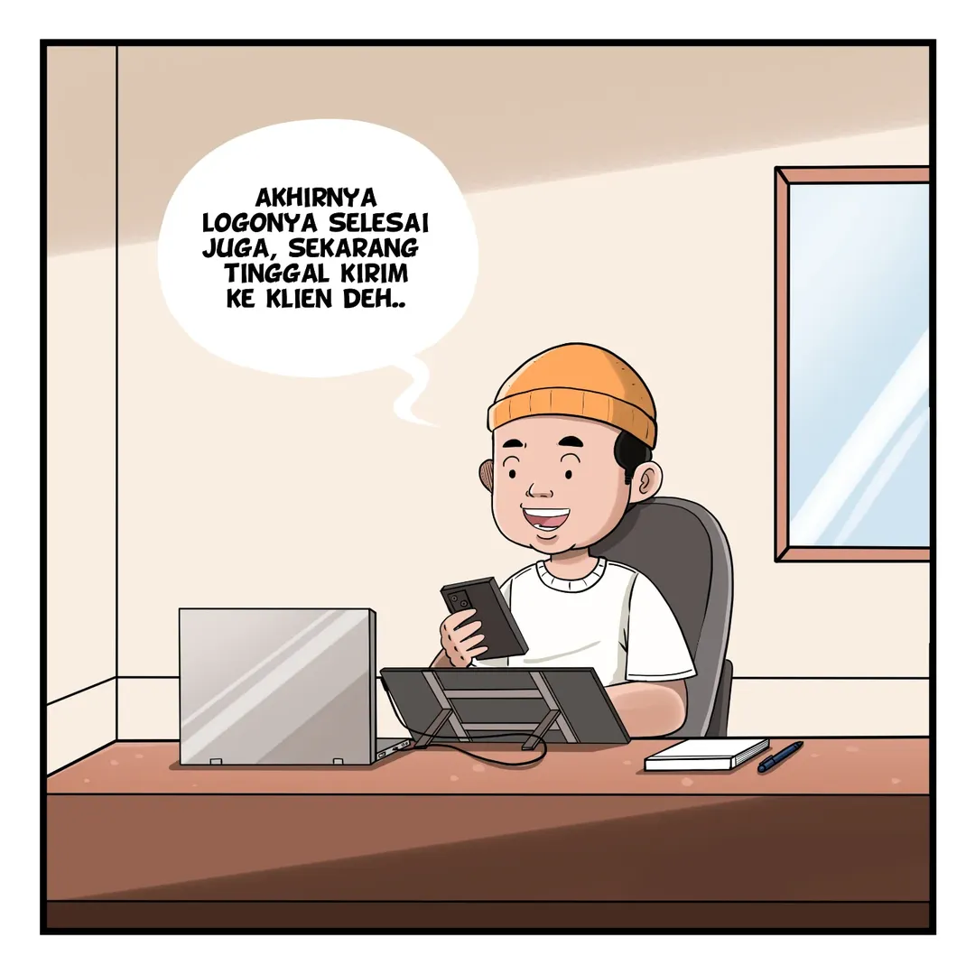 Instagram post by @dhanypramata for Wacom. Caption reads: [...] pasti panjang banget itu ..😂....