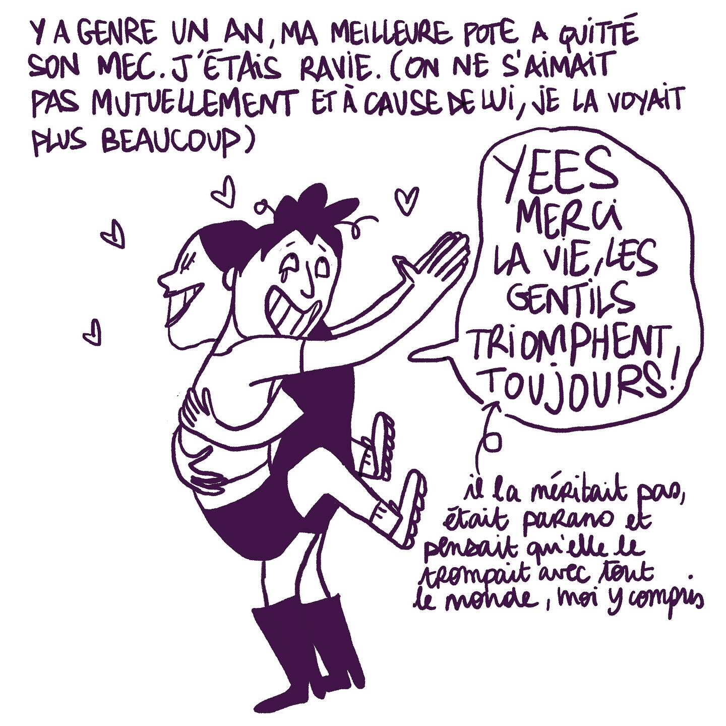 Instagram post by @zinzin_nsc for Hinge. Caption reads: Perso, j’suis jamais allée sur @hinge mais j’ai....