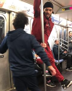 Instagram post by @jah.aries for Good Morning America. Caption reads: [...] #subway #newyork #newyorkcity....