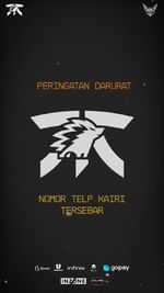 Instagram post by @onic.esports for FNATIC. Caption reads: Part 2 done! 👀 — @fnatic @mpl.id.official — MPL....