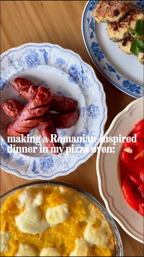 Instagram post by @haanpc for Ooni. Caption reads: [...] a little Romanian-inspired dinner in my Ooni....