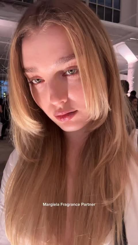 Instagram post by @avreyovard for Maison Margiela Fragrances. Caption reads: [...] and smelling beautiful art.......