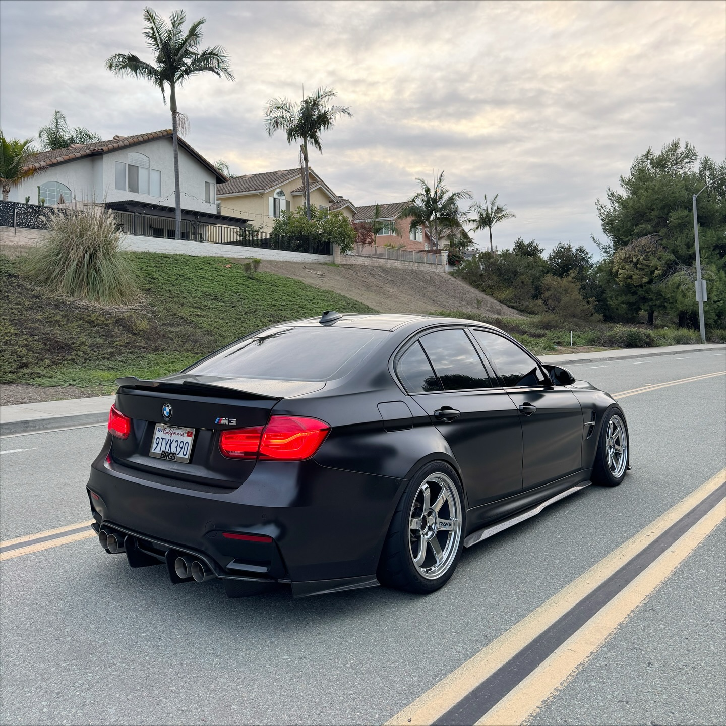 Instagram post by @chrisborqes for Cen‐Cal Motorsport. Caption reads: Carbon kitted out front to rear s/o....