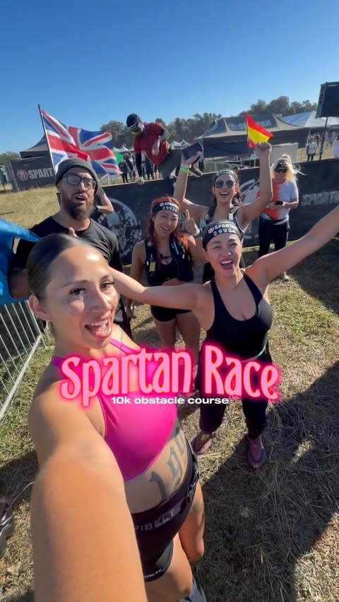 Instagram post by @sabbrinaaa_ for Spartan. Caption reads: [...] to save on your ticket 💰🎟️ #runner....