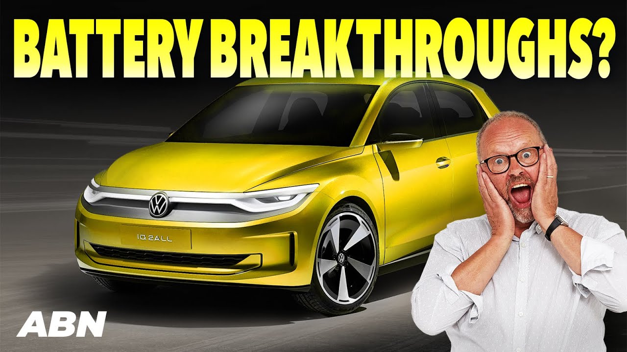 YouTube post by @EverythingElectricShow for Teen Vogue. Caption reads: EV Battery Shake Up, ChatGPT's & VW’s EV for....