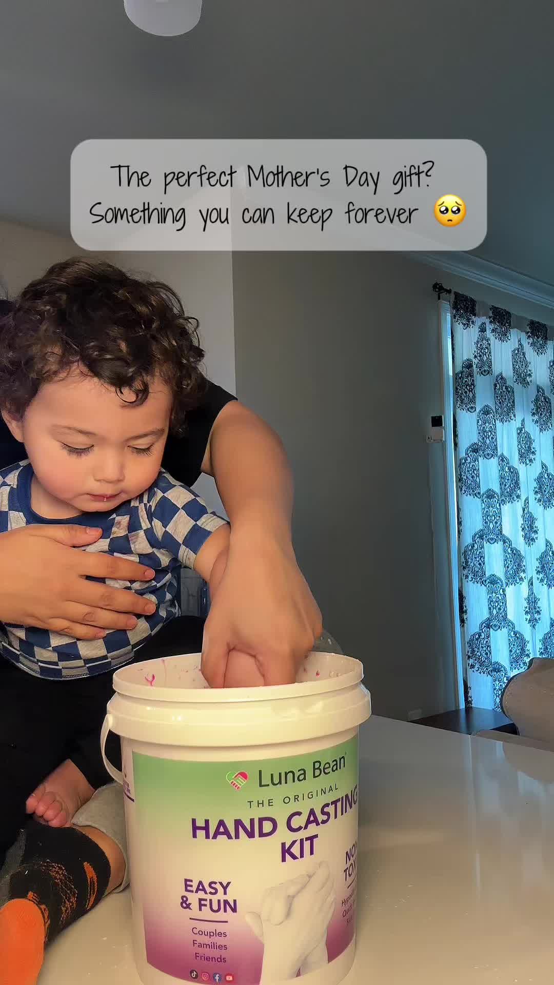 TikTok post by @barbn111 for Luna Bean. Caption reads: [...] in his little hand turned out SO good. @Luna....