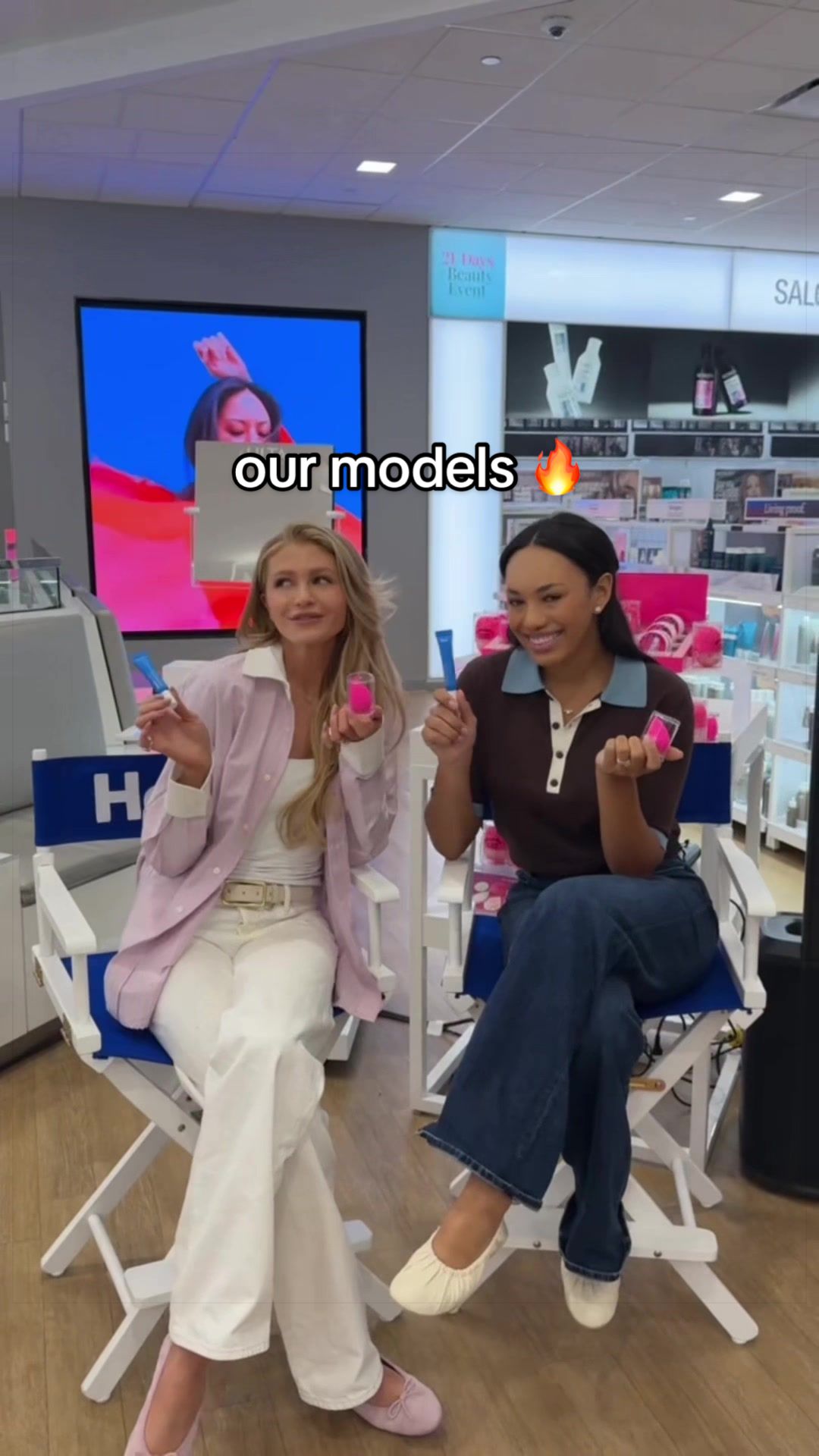 TikTok post by @herocosmetics for Beautyblender. Caption reads: [...] our @Ulta Beauty Masterclass with....