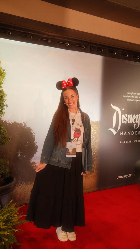 Instagram post by @jordynsothen for Disney plus. Caption reads: [...] new Disneyland Handcrafted film on....