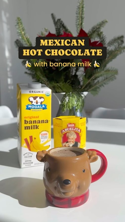 Instagram post by @sarvargas for Mooala. Caption reads: @mooala_koala’s banana milk is eliteee 🍌🥛🤌🏼

I....