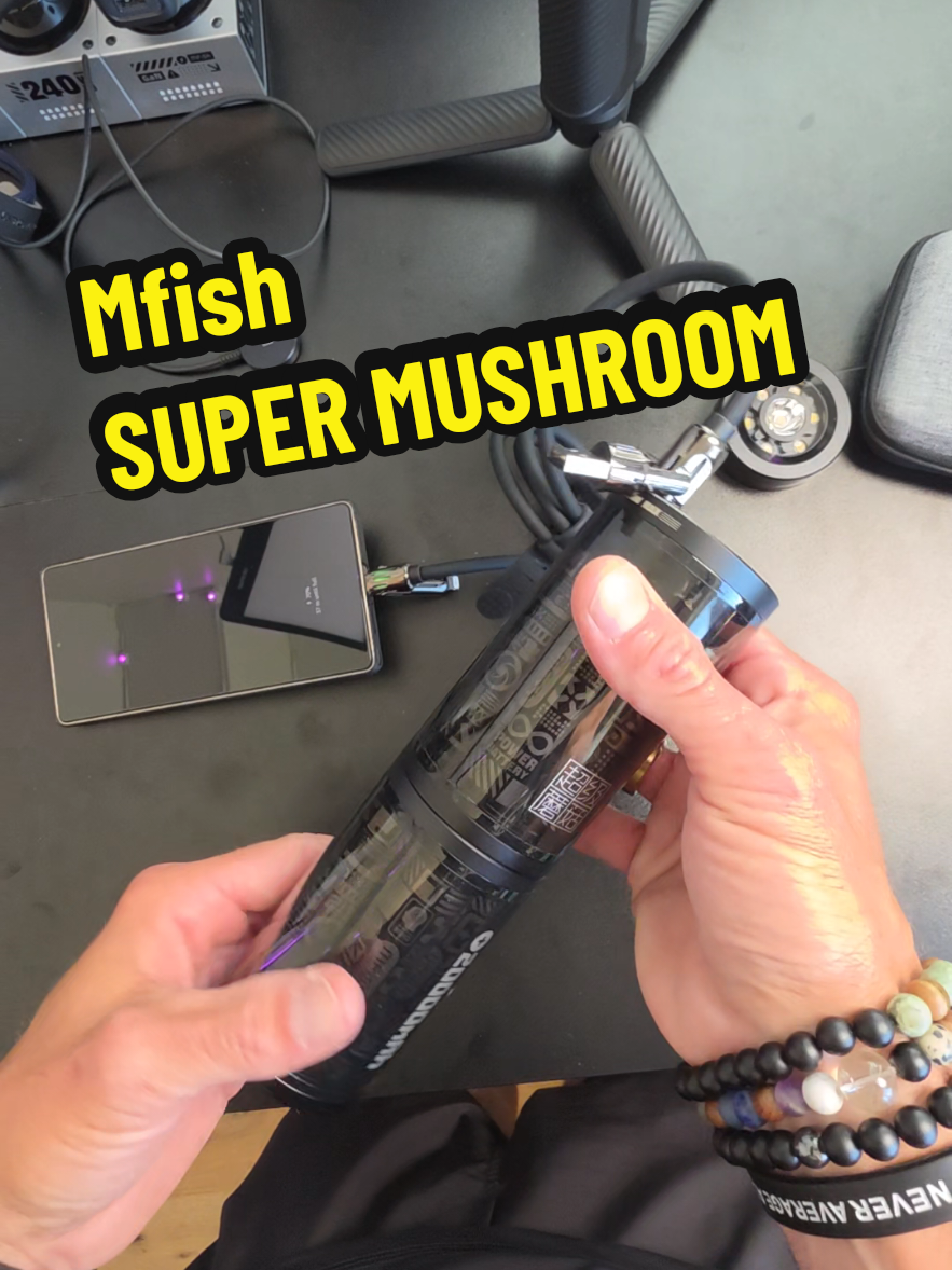 TikTok post by @theghousefam for Mfish Tech Inc. Caption reads: [...] #tiktokshopcreatorpicks @mfish tech inc.