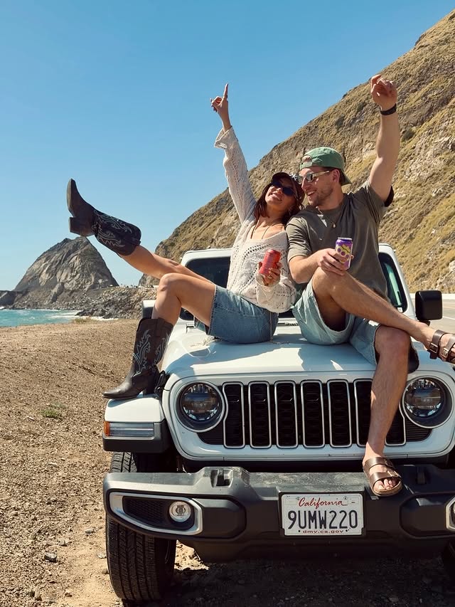 Instagram post by @meganjupp for Visit California. Caption reads: [...] doing a US road trip and thanks to....