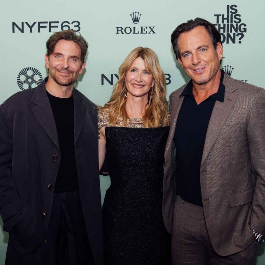 Instagram post by @arnettwill for Searchlight Pictures. Caption reads: Bradley Cooper, Will Arnett, Laura Dern, and more....