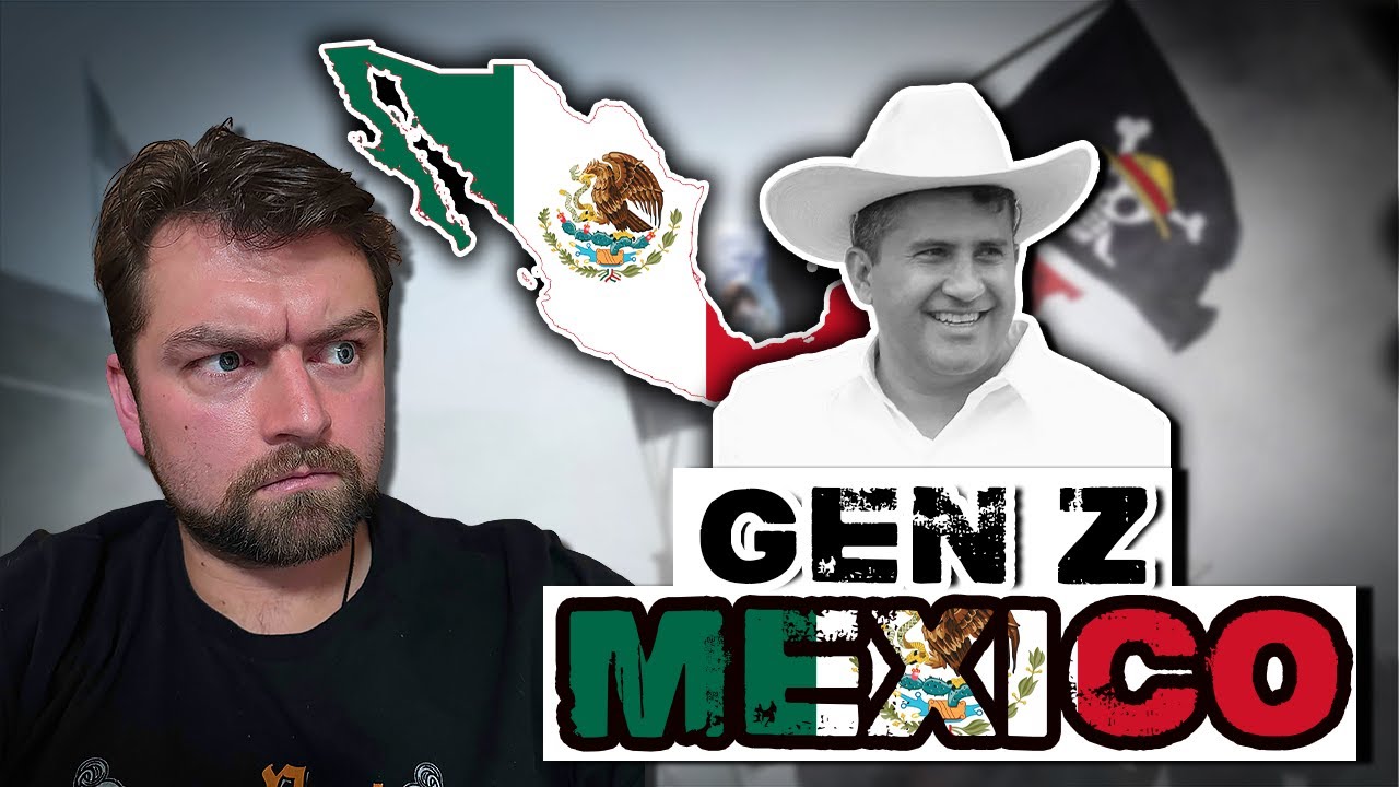 YouTube post by @historyofeverythingpodcast for TrovaTrip. Caption reads: Why Gen Z Are Taking Down Mexico Next.