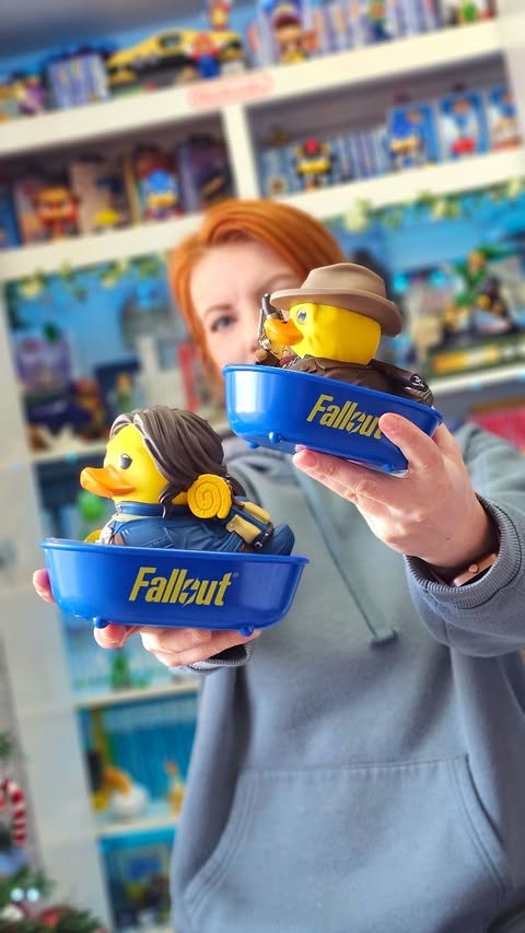 Instagram post by @tubbzofficial for Numskull Designs. Caption reads: These Fallout TUBBZ from @tubbzofficial are....