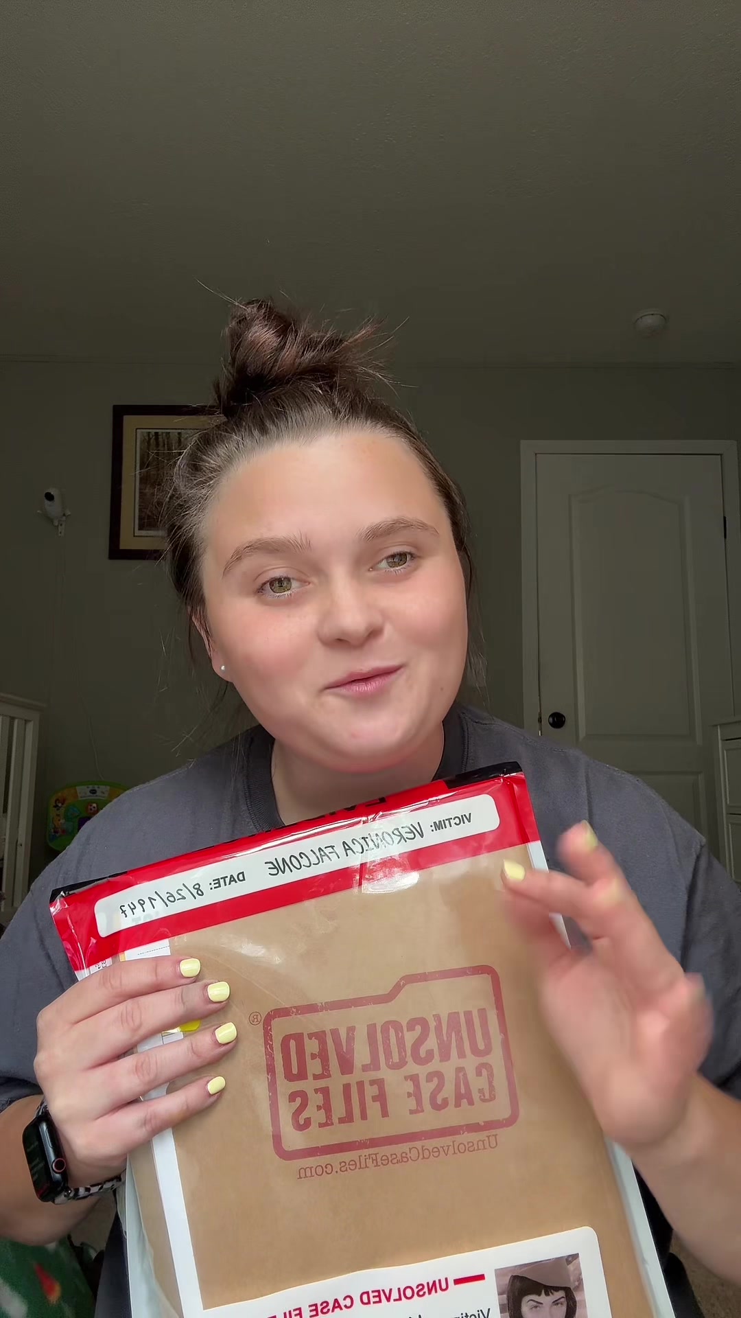 TikTok post by @ericalnelson for Unsolved Case Files. Caption reads: we love @Unsolved Case Files !!! #fyp #tiktokshop....