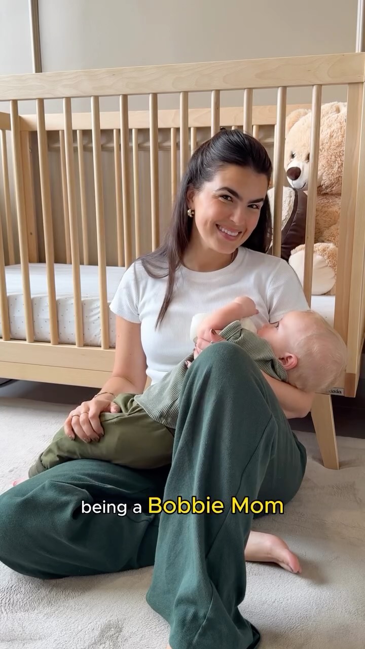 Instagram post by @lexgoff for Bobbie. Caption reads: as a bobbie mom, I’m happy to share that @bobbie....