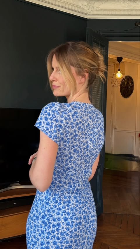 Instagram post by @lougalliot for Rouje. Caption reads: [...] have time 🦋 (Save it for later!!) Robe....