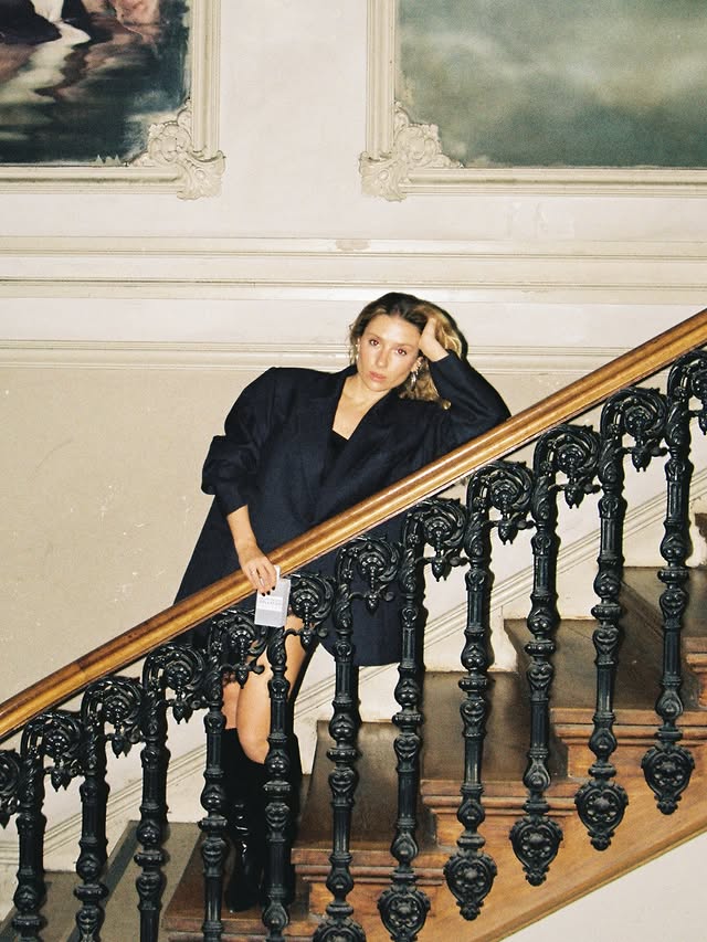 Instagram post by @nuriablanco3 for Zadig&Voltaire. Caption reads: [...] looks louder at night with Zadig ⭐️....