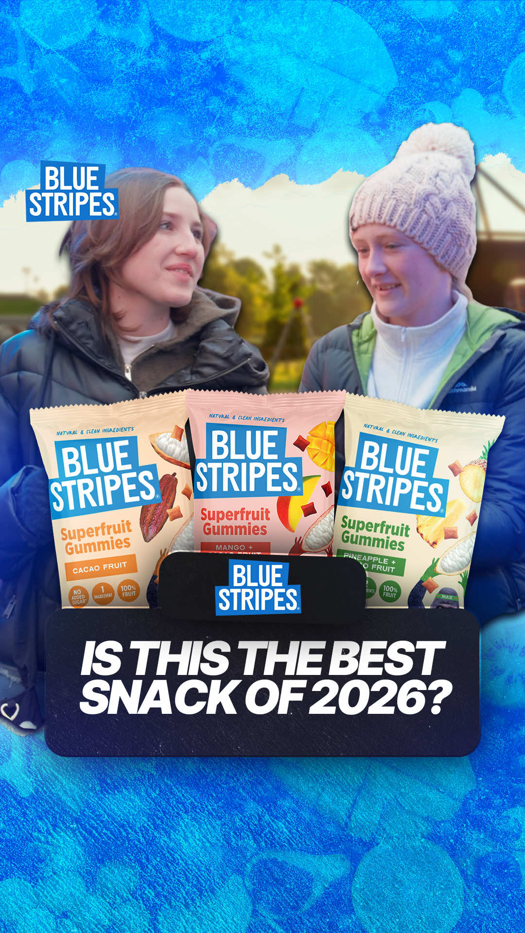 TikTok post by @dailymail for Blue Stripes. Caption reads: [...] the new year and they all agreed: @Blue....