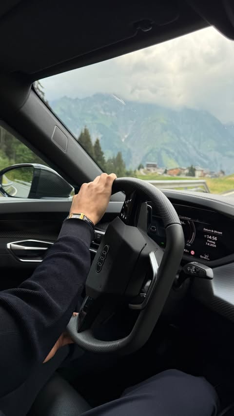 Instagram post by @simonfrdsm for Audi. Caption reads: low cortisol with @audi_de / anzeige.